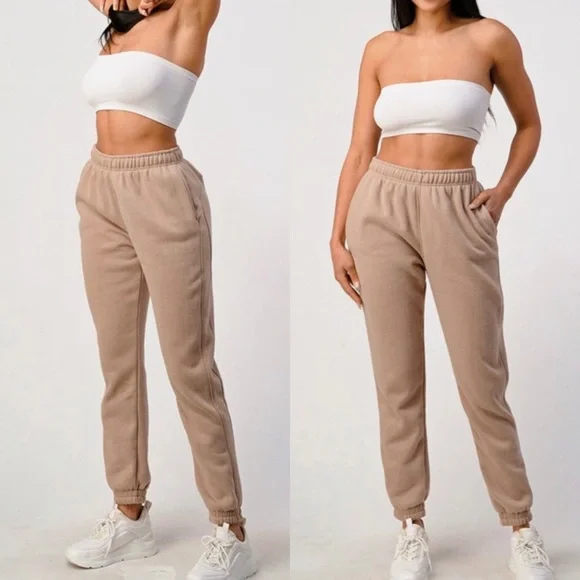 NWT Fashion Fleece jogger Sweatpants Many colors XS S M L XL - Picture 6 of 9